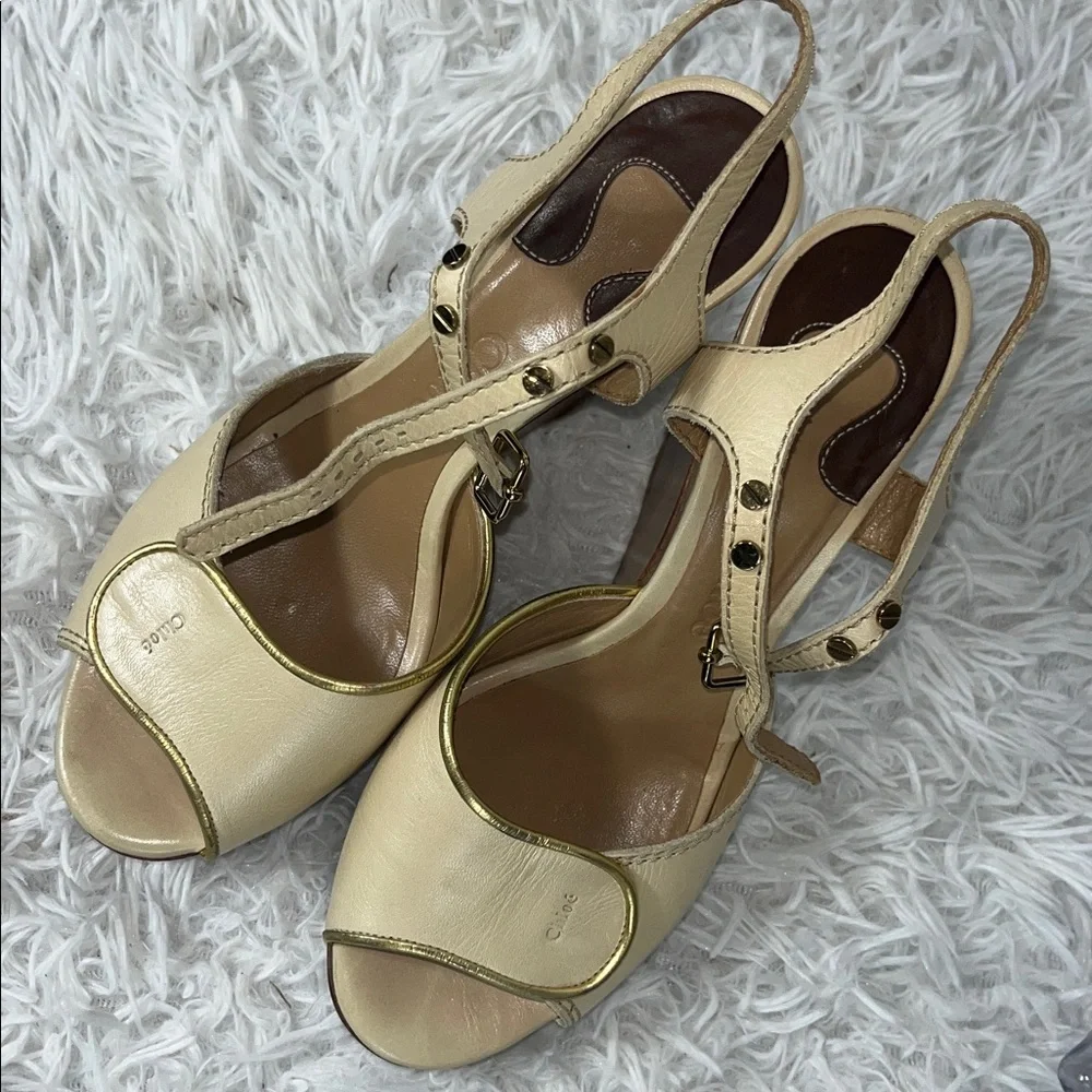 Chloe wedge sandals
